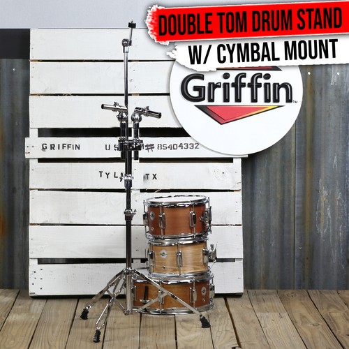 Double tom drum stand - double,